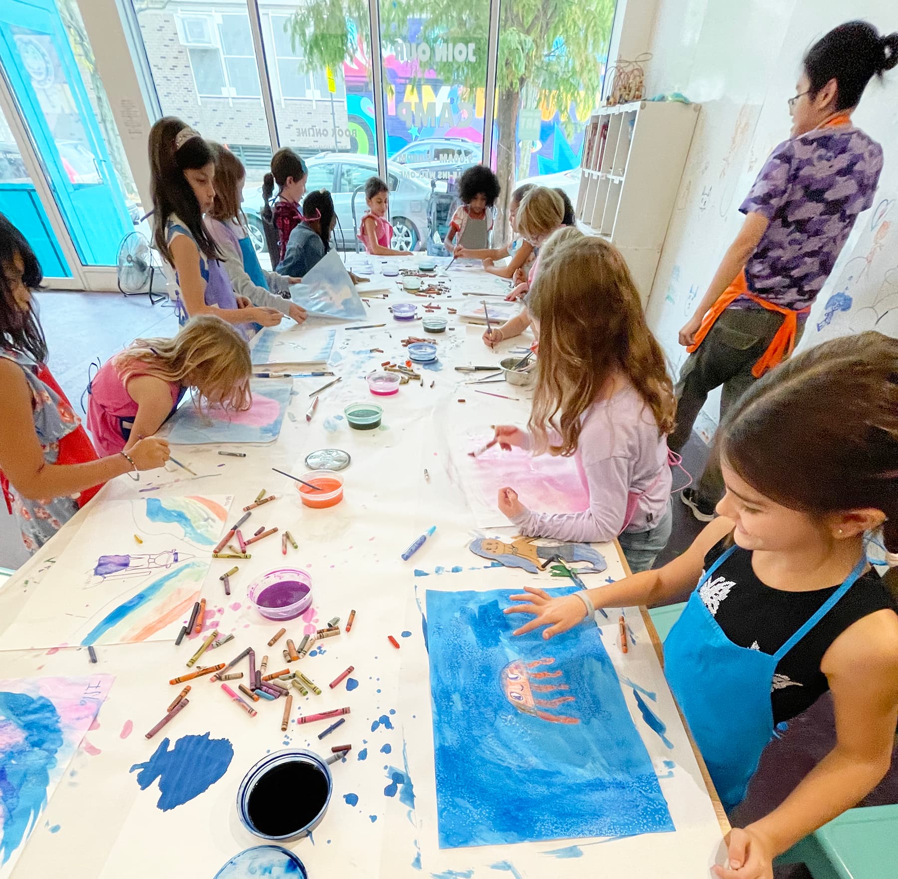 PLAYDAY art activity in session
