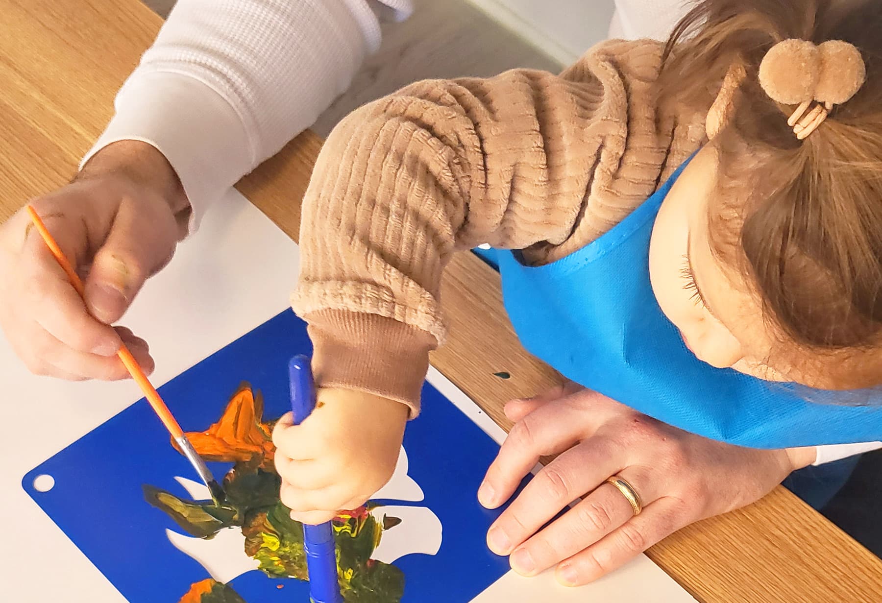 Toddler art at PLAYDAY Grown Up and Me